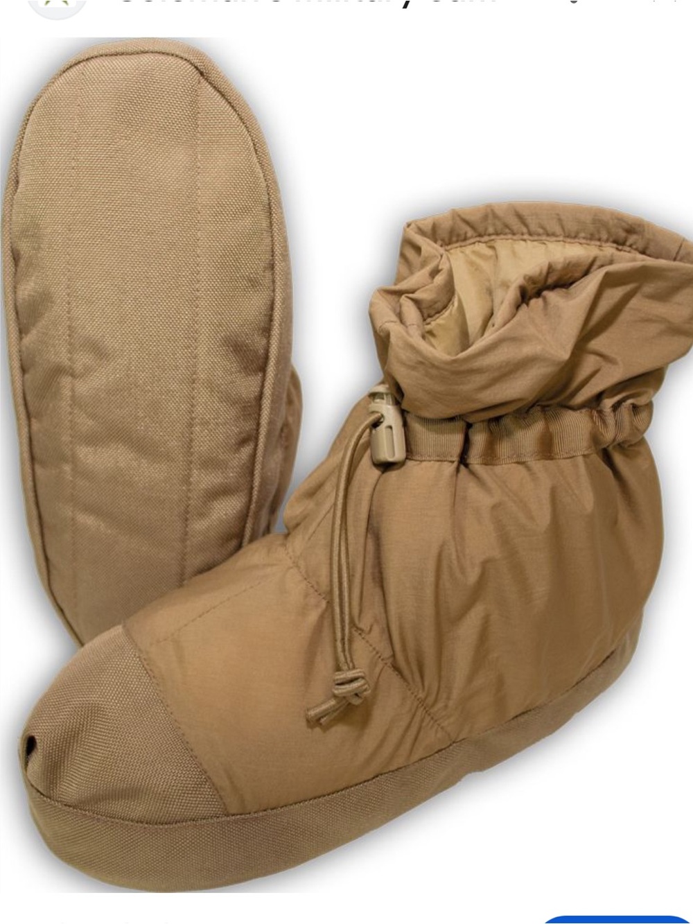 Wild Things USMC Extreme Cold Weather “Happy Booties”  Size Large Insulated Tan